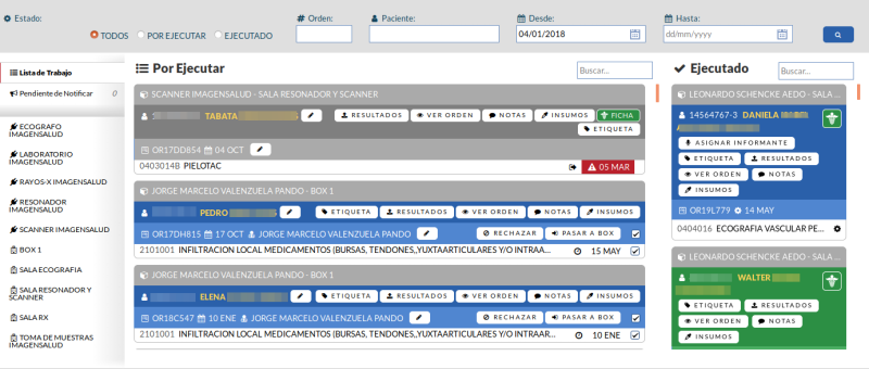 Lista de Trabajo